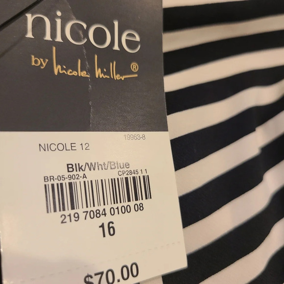 NWT Nicole by Nicole Miller Sleeveless shift dress sz.16 - Picture 10 of 10